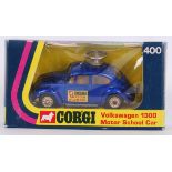 CORGI: An original vintage Corgi 400  Volkswagen 1300 Motor School Car. Mint, in a near mint box.