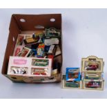 DIECAST: A box of assorted Lledo (and other) boxed diecast model cars. x30 approx.