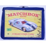 MATCHBOX: An original vintage Matchbox 41 Collectors carry case in blue vinyl,