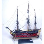 A 20th century large model of a tall ship / galleon.