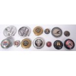 CAR BADGES: A collection of assorted vintage classic car steering wheel centres / badges to include