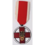 A Third Reich / Nazi second world war WWII era Red Cross Medal.