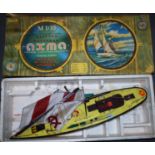 A vintage 1:10 scale Russian made model boat. Plastic construction, within the original box.