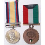 GULF WAR MEDAL GROUP: MM1 KJ Holmes RFA. Gulf War Medal 1990 - 1991.