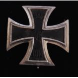 Iron Cross; A rare convex German issue Iron Cross. WWI First World War First Class award.