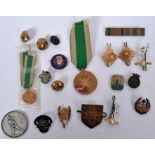 A collection of Arabian military medals with Arabic writings - casts Complete with ribbons.