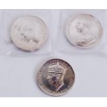 A set of rare unfinished silver (tested, unmarked) Long Service Good Conduct medals.