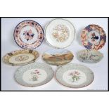 A collection of plates; mostly early 20t