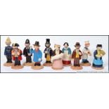 A collection of 10 Beswick Trumpton Camberwick Green figurines to include TR1 Captain Flack