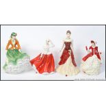 A group of 4 Royal Doulton figures to include Collectors Club Nicole HN4112 , Pretty Lady Gail ,