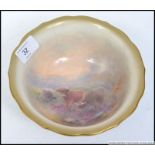 An Royal Worcester cabinet dish decorat