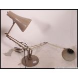 A post war beige anglepoise desk lamp by