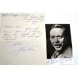 GEORGE & MILDRED: Two signed pieces from