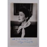 JOYCE GRENFELL: An early 5.5"x3.5" black