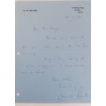 LEONARD ROSSITER: An original handwritte