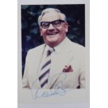 RONNIE BARKER: A vintage 12cm x 9cm colo