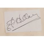 EDMUND HILLARY: Original signed clipping