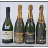 4 bottles of champagne to include Korbel, Pommery,