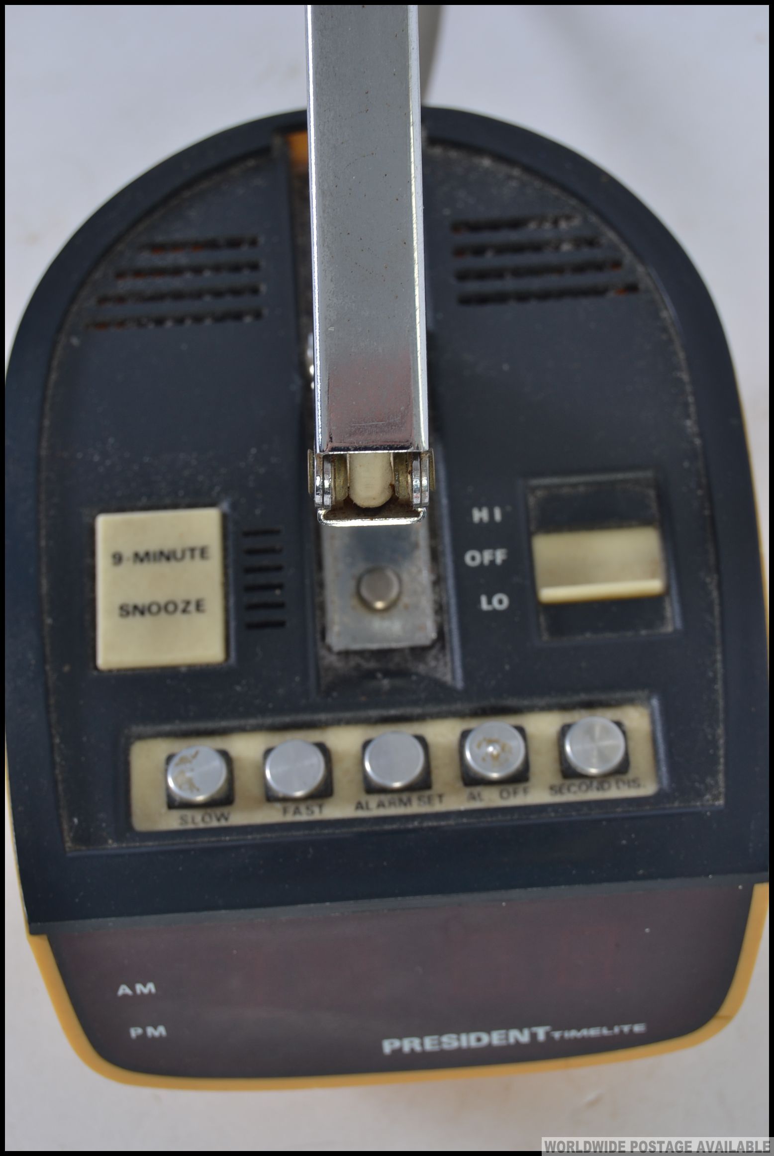 An original vintage President Timelite 1970's retro clock radio and lamp combo bedside unit. - Image 2 of 3