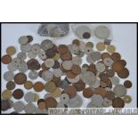 A collection of coins to include British and World coins such as British silver coins etc please