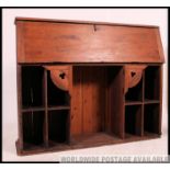 Large soft wood continental bureau from the 19th century ,