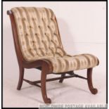 An early 20th century open frame nursing chair,