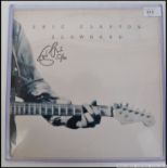 AUTOGRAPHS: ERIC CLAPTON: Vintage vinyl ' Slow Hand ' record LP, 1977 RSO Records, 1-3030,