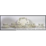 A six place setting Crown Staffordshire tea service.