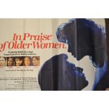 IN PRAISE OF OLDER WOMEN: An original cinema film quad advertising poster for 1970's film In