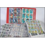 A large collection of various cigarette and bubblegum cards all pertaining to football,