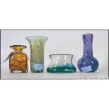 A collection of 20th century studio art glass to include Mdina,