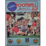 A rare and complete Panini 1982 football trading card album.