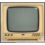 A retro 1970's GEC Junior Fineline black and white retro portable television set,