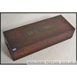 A stunning Victorian mahogany Lawn Tennis box / case.