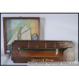 SHIPPING: A reproduction 20th century half-block ships model of ' Queen Of Trumps ' along with a