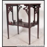 A Victorian Arts & Crafts hall / side table in the manner of Liberty.