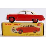 DINKY: An original vintage Dinky Toys 170 Ford Fordor Sedan diecast model car.
