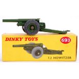 DINKY: An original vintage Dinky Toys diecast model 693 7.2 Howitzer.