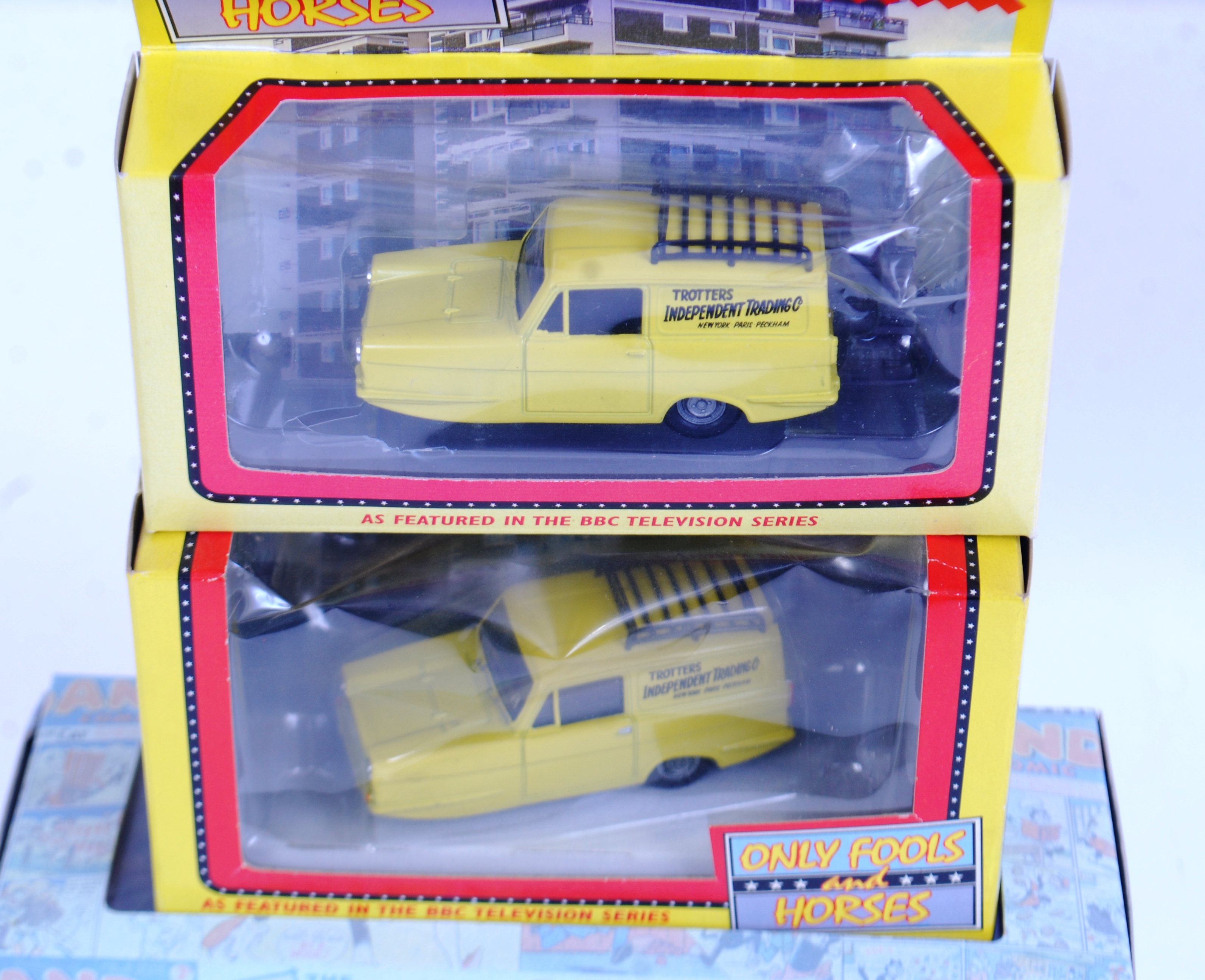 TV/FILM DIECAST: Two vintage Lledo diecast model variations of the Only Fools & Horses Reliant - Image 2 of 3