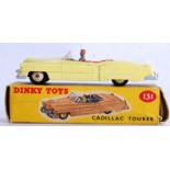 DINKY: An original vintage Dinky Toys 131 Cadillac Tourer diecast model car.