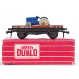 HORNBY DUBLO: An original vintage Hornby Dublo 4649 Low Sided Wagon and Tractor.