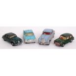 SPOT ON: A collection of 4x vintage Spot On diecast model cars to include a Jaguar 3.