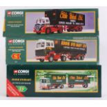 CORGI EDDIE STOBART: A collection of 3x Corgi Eddie Stobart diecast model lorries; 97369,
