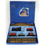 HORNBY DUBLO; An original vintage Hornby Dublo EDG17 largely tinplate railway trainset.