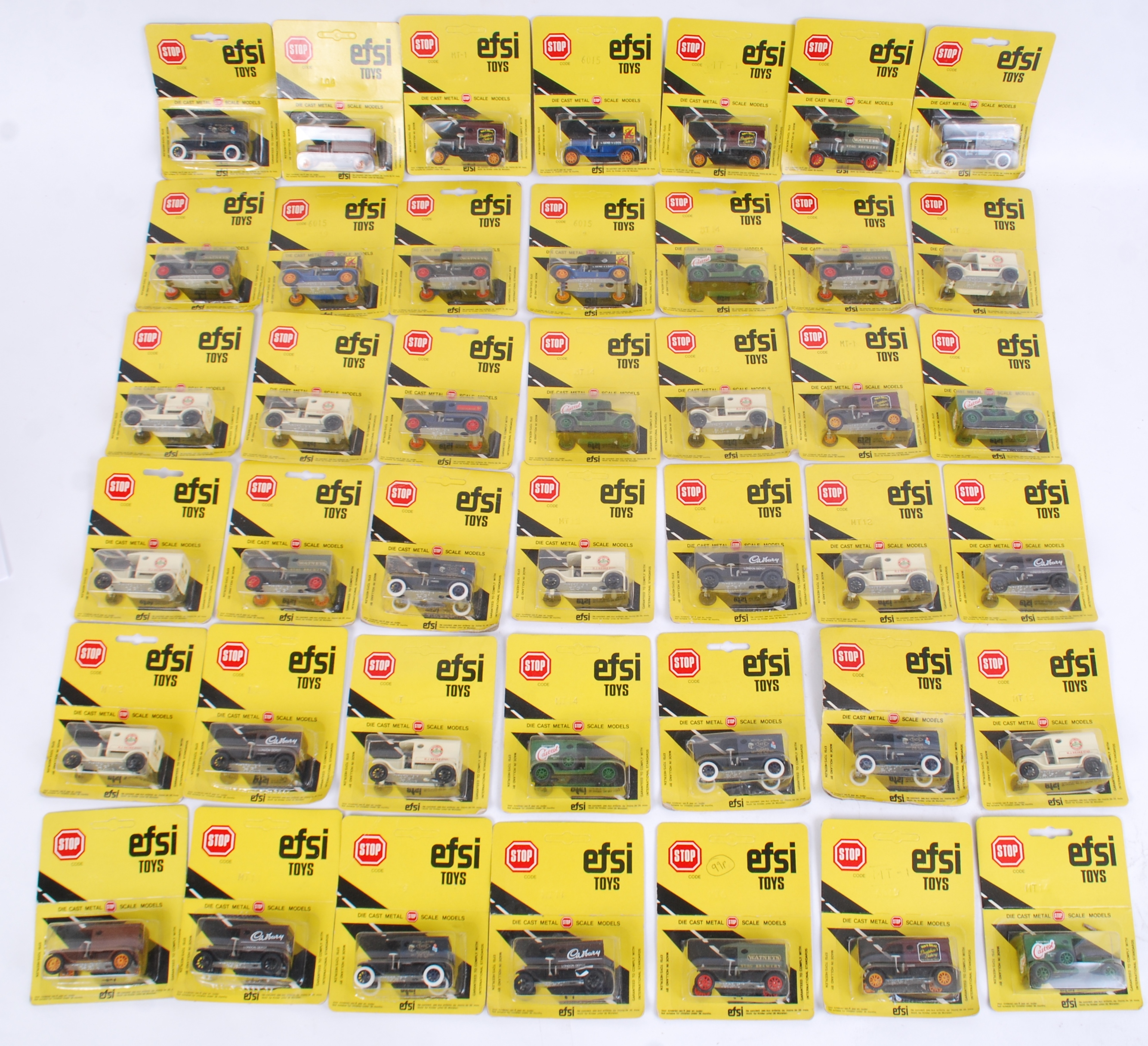 EFSI: A LARGE collection of vintage EFSI Toys diecast model cars.