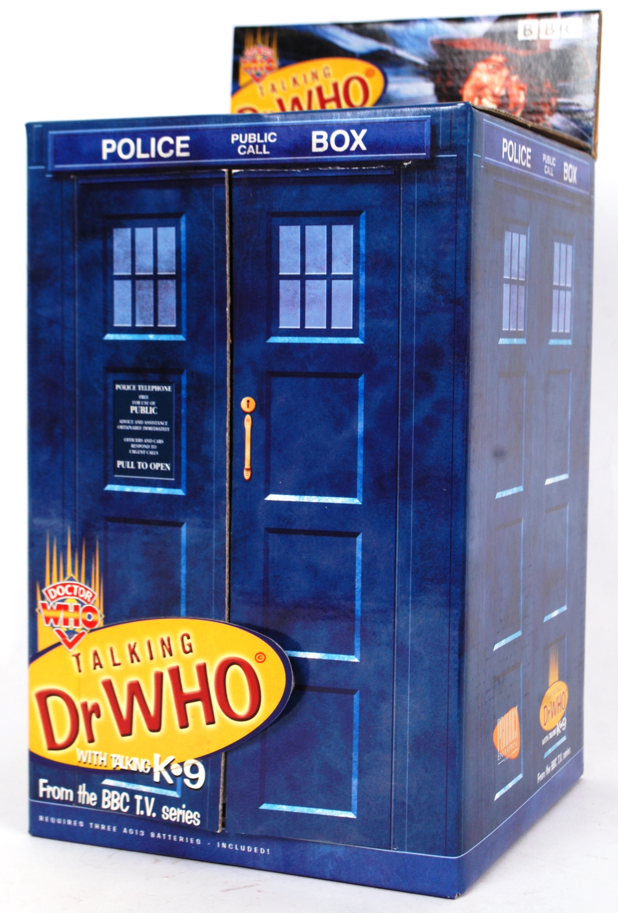 DOCTOR WHO: An original Product Enterprise ' Talking Dr Who with Talking K-9 ' action figure set.