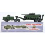 DINKY SUPERTOYS; An original Dinky Supertoys 660 diecast model Tank Transporter.