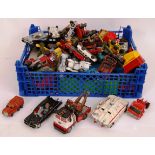 DIECAST; A good assortment of diecast to include Batmobile, Corgi, Matchbox,