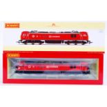 HORNBY: A Hornby 00 gauge railway trainset locomotive R3346 DB Schenker Marco Polo 92009 DCC Ready