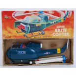 BATTERY OPERATED: An original vintage SH Battery Operated plastic ' Super Brite Copter ' helicopter